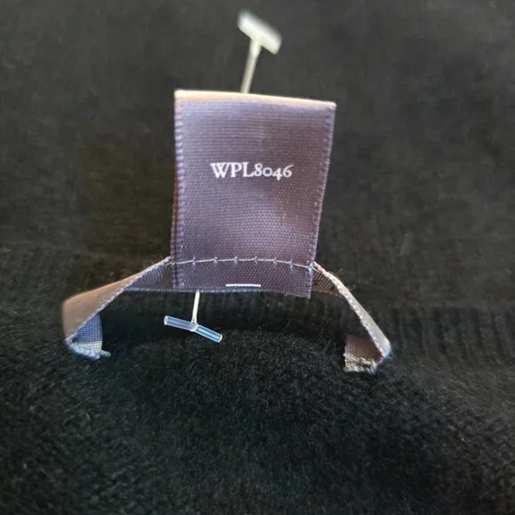 Cashmere by Charter Club Black100% Cashmere V-Neck Sweater Women’s Size Large - Picture 6 of 7